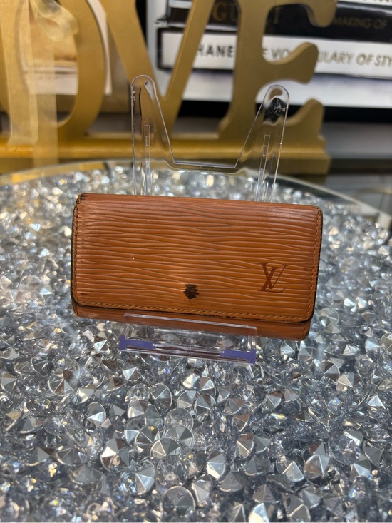 Louis Vuitton Accessories - Louis Vuitton Brown Epi Leather Key Case